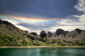 Dispersion de la lumière au lac d'Allos - Auteur : Alain G.